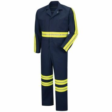 Hi Vis Enhanced Visibility Work Coveralls